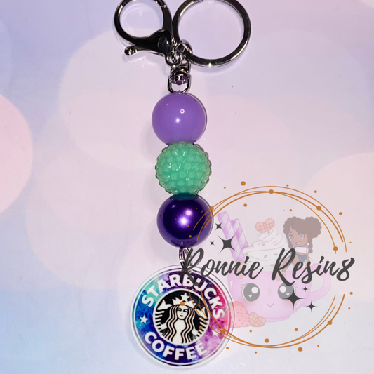 Mermaid Coffee Keychain