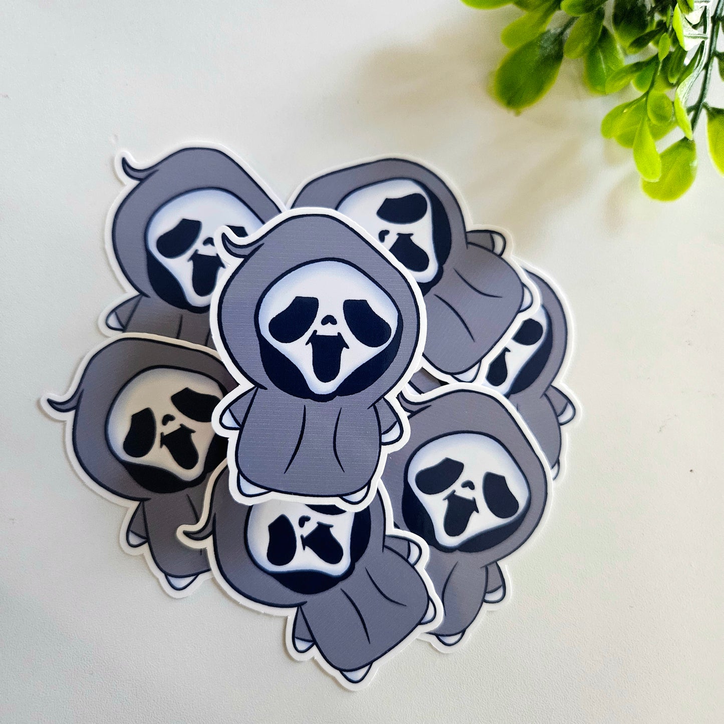 Spooky Face Rez Stickers