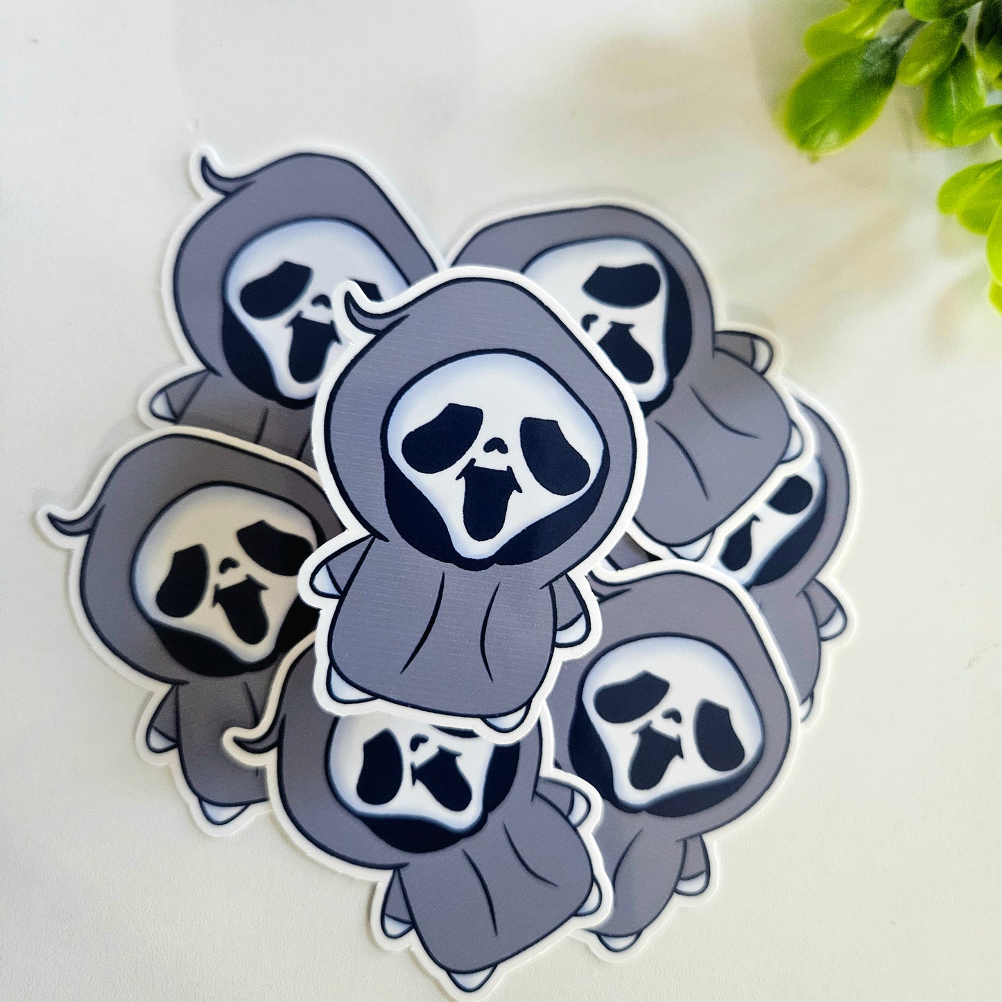 Spooky Face Rez Stickers