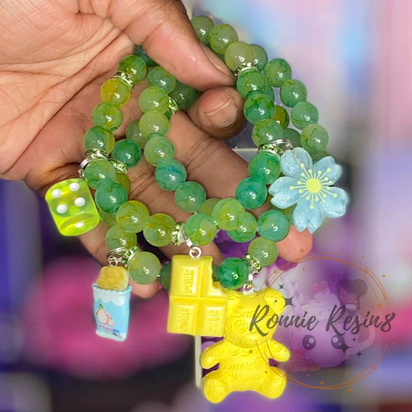 Green,Yellow, & Blue Bracelets