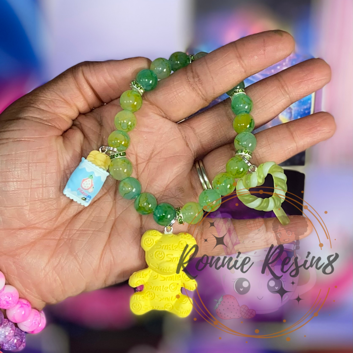 Green,Yellow, & Blue Bracelets